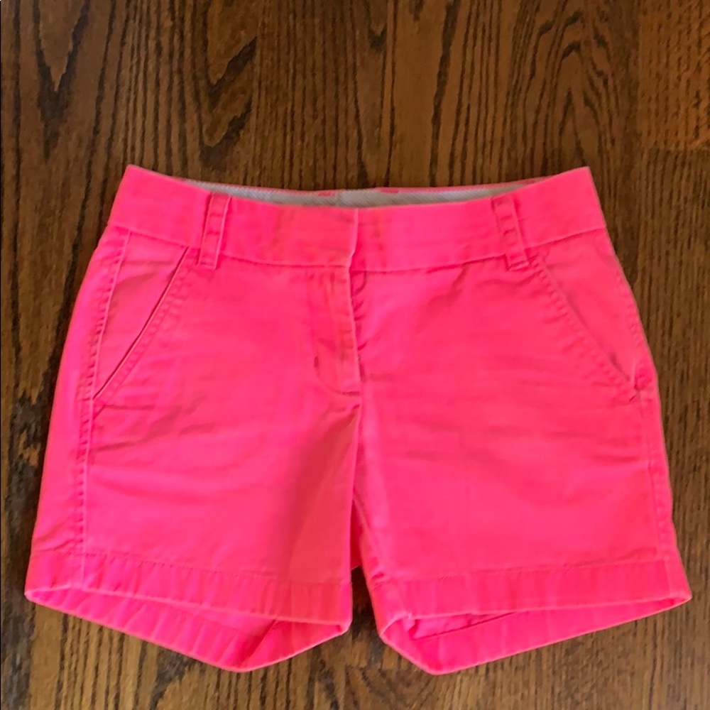 J Crew Pink Broken in chino short - 0